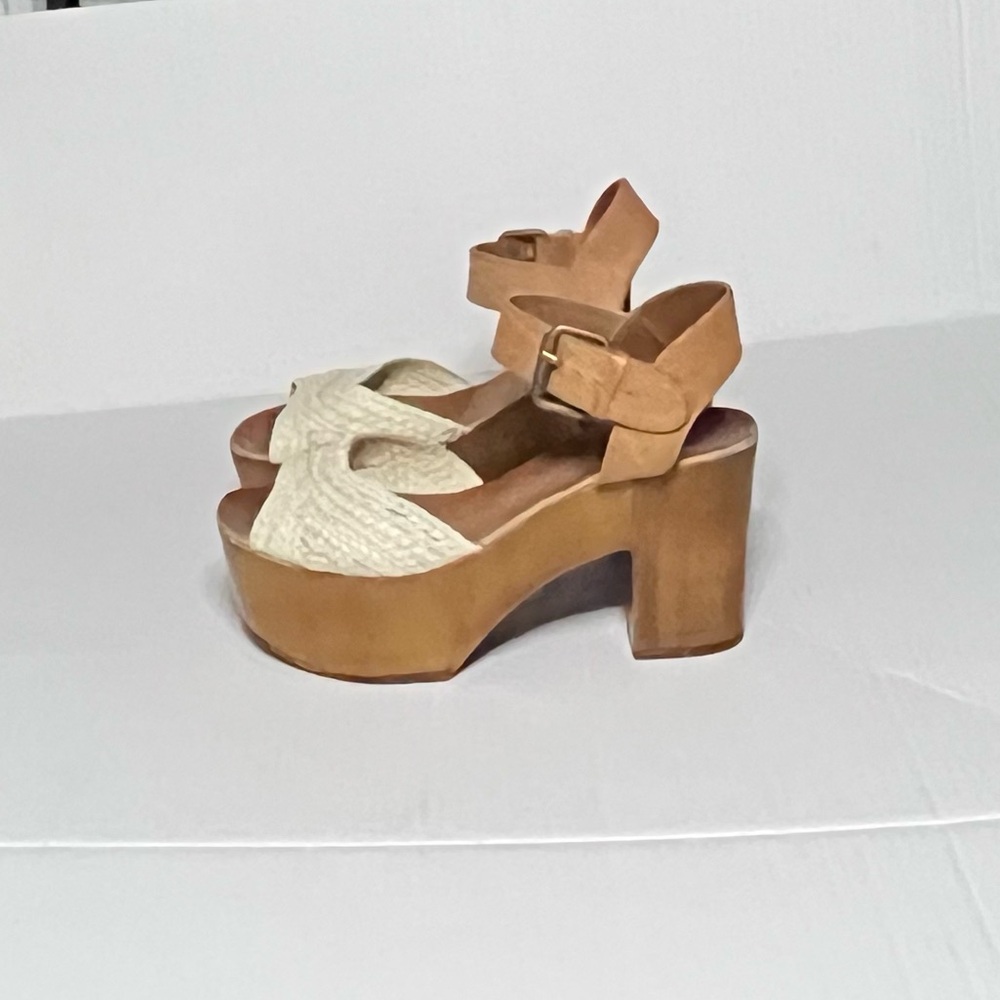 MIA Women's Platform Sandals - Cream and Tan